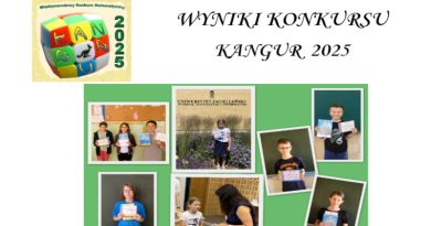 WYNIKI KONKURSU KANGUR 2025 WYNIKI KONKURSU KANGUR 2025