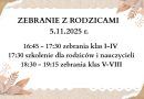 Zebranie z rodzicami 5.11.2025 r.