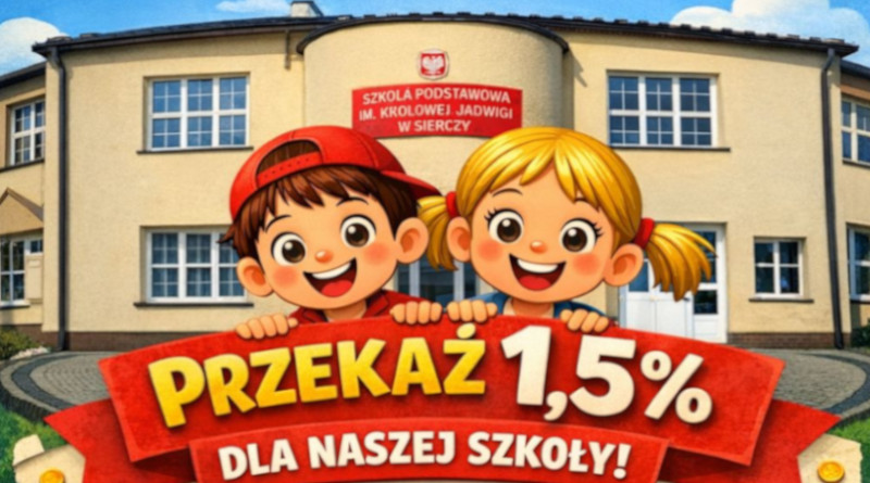 Przekaż 1,5% podatku i wesprzyj Naszą Szkołę!