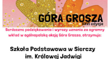 Razem pomagamy – podziękowania za udział w akcji „Góra Grosza”
